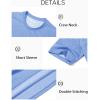 imageMAGCOMSEN Mens TShirts Short Sleeve Crew Neck Cotton Tshirts Casual Summer T Shirts Classic Basic TeesLight Blue