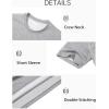 imageMAGCOMSEN Mens TShirts Short Sleeve Crew Neck Cotton Tshirts Casual Summer T Shirts Classic Basic TeesLight Grey