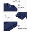 imageMAGCOMSEN Mens TShirts Short Sleeve Crew Neck Cotton Tshirts Casual Summer T Shirts Classic Basic TeesNavy