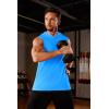 imageMAGCOMSEN Mens Tank Top Sleeveless Hoodie Cotton TShirt Summer Casual Shirt Muscle TeeAzure