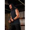 imageMAGCOMSEN Mens Tank Top Sleeveless Hoodie Cotton TShirt Summer Casual Shirt Muscle TeeBlack