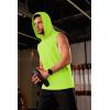imageMAGCOMSEN Mens Tank Top Sleeveless Hoodie Cotton TShirt Summer Casual Shirt Muscle TeeFluorescent Green