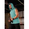 imageMAGCOMSEN Mens Tank Top Sleeveless Hoodie Cotton TShirt Summer Casual Shirt Muscle TeeGrey Green