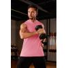 imageMAGCOMSEN Mens Tank Top Sleeveless Hoodie Cotton TShirt Summer Casual Shirt Muscle TeeGrey Pink