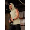 imageMAGCOMSEN Mens Tank Top Sleeveless Hoodie Cotton TShirt Summer Casual Shirt Muscle TeeKhaki