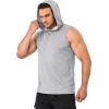 imageMAGCOMSEN Mens Tank Top Sleeveless Hoodie Cotton TShirt Summer Casual Shirt Muscle TeeLight Grey
