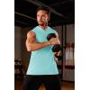imageMAGCOMSEN Mens Tank Top Sleeveless Hoodie Cotton TShirt Summer Casual Shirt Muscle TeeLight Lake Blue