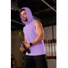 imageMAGCOMSEN Mens Tank Top Sleeveless Hoodie Cotton TShirt Summer Casual Shirt Muscle TeeLight Purple
