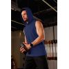 imageMAGCOMSEN Mens Tank Top Sleeveless Hoodie Cotton TShirt Summer Casual Shirt Muscle TeeNavy
