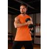imageMAGCOMSEN Mens Tank Top Sleeveless Hoodie Cotton TShirt Summer Casual Shirt Muscle TeeOrange