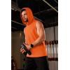 imageMAGCOMSEN Mens Tank Top Sleeveless Hoodie Cotton TShirt Summer Casual Shirt Muscle TeeOrange