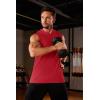 imageMAGCOMSEN Mens Tank Top Sleeveless Hoodie Cotton TShirt Summer Casual Shirt Muscle TeeTomato Red