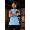 imageMAGCOMSEN Mens Tank Top Sleeveless Hoodie Cotton TShirt Summer Casual Shirt Muscle TeeWaterfall Blue