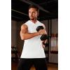 imageMAGCOMSEN Mens Tank Top Sleeveless Hoodie Cotton TShirt Summer Casual Shirt Muscle TeeWhite