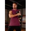 imageMAGCOMSEN Mens Tank Top Sleeveless Hoodie Cotton TShirt Summer Casual Shirt Muscle TeeWine Red