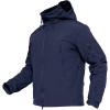 imageMAGCOMSEN Mens Tactical Jacket Winter Snow Ski Jacket Water Resistant Softshell Fleece Lined Winter Coats MultiPocketsNavy