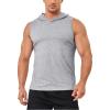 imageMAGCOMSEN Mens Tank Top Sleeveless Hoodie Cotton TShirt Summer Casual Shirt Muscle TeeLight Grey