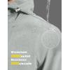 imageMAGCOMSEN Mens Waterproof Fleece Lined Rain Jacket Lightweight Softshell Raincoat with Hood Winter Hiking WindbreakerLight Grey