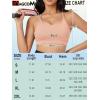 imageMAGCOMSEN Womens Strappy Sports Bra Padded Backless Sexy Low Impact MoistureWicking Wireless for Yoga Workout FitnessApricot