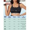 imageMAGCOMSEN Womens Strappy Sports Bra Padded Backless Sexy Low Impact MoistureWicking Wireless for Yoga Workout FitnessBlack