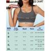 imageMAGCOMSEN Womens Strappy Sports Bra Padded Backless Sexy Low Impact MoistureWicking Wireless for Yoga Workout FitnessDark Gray