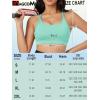 imageMAGCOMSEN Womens Strappy Sports Bra Padded Backless Sexy Low Impact MoistureWicking Wireless for Yoga Workout FitnessLight Lake Blue