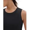 imageMAGCOMSEN Womens Workout Tank Tops Sleeveless Yoga Shirts Cropped Loose Fit Athletic Dry Fit Moisture WickingBlack