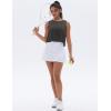 imageMAGCOMSEN Womens Workout Tank Tops Sleeveless Yoga Shirts Cropped Loose Fit Athletic Dry Fit Moisture WickingDark Grey