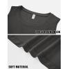 imageMAGCOMSEN Womens Workout Tank Tops Sleeveless Yoga Shirts Cropped Loose Fit Athletic Dry Fit Moisture WickingDark Grey