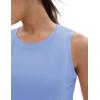 imageMAGCOMSEN Womens Workout Tank Tops Sleeveless Yoga Shirts Cropped Loose Fit Athletic Dry Fit Moisture WickingLight Blue