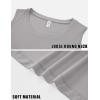 imageMAGCOMSEN Womens Workout Tank Tops Sleeveless Yoga Shirts Cropped Loose Fit Athletic Dry Fit Moisture WickingLight Grey