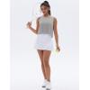 imageMAGCOMSEN Womens Workout Tank Tops Sleeveless Yoga Shirts Cropped Loose Fit Athletic Dry Fit Moisture WickingLight Grey