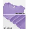 imageMAGCOMSEN Womens Workout Tank Tops Sleeveless Yoga Shirts Cropped Loose Fit Athletic Dry Fit Moisture WickingTaro Purple
