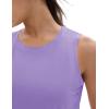 imageMAGCOMSEN Womens Workout Tank Tops Sleeveless Yoga Shirts Cropped Loose Fit Athletic Dry Fit Moisture WickingTaro Purple