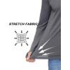 imageMAGCOMSEN Mens UPF 50 Sun Protection Hoodie Lightweight Long Sleeve Rash Guard Shirts Fishing Swim Athletic WorkoutDark Grey