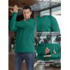 imageMAGCOMSEN Mens UPF 50 Sun Protection Hoodie Lightweight Long Sleeve Rash Guard Shirts Fishing Swim Athletic WorkoutEmerald Green