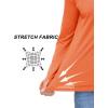imageMAGCOMSEN Mens UPF 50 Sun Protection Hoodie Lightweight Long Sleeve Rash Guard Shirts Fishing Swim Athletic WorkoutOrange