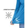 imageMAGCOMSEN Mens UPF 50 Sun Protection Hoodie Lightweight Long Sleeve Rash Guard Shirts Fishing Swim Athletic WorkoutSea Blue