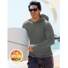 imageMAGCOMSEN Mens UPF 50 Sun Protection Shirts Quick Dry Long Sleeve Rash Guard Lightweight Hoodie Shirt Fishing RunningDark Grey