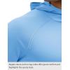 imageMAGCOMSEN Mens UPF 50 Sun Protection Shirts Quick Dry Long Sleeve Rash Guard Lightweight Hoodie Shirt Fishing RunningLight Grey