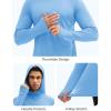 imageMAGCOMSEN Mens UPF 50 Sun Protection Shirts Quick Dry Long Sleeve Rash Guard Lightweight Hoodie Shirt Fishing RunningLight Grey