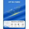 imageMAGCOMSEN Womens Sleeveless Workout Tank Tops UPF 80 Racerback Shirts Quick Dry UV Protection Athletic Gym Summer TopsAzure