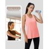imageMAGCOMSEN Womens Sleeveless Workout Tank Tops UPF 80 Racerback Shirts Quick Dry UV Protection Athletic Gym Summer TopsLight Pink