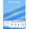imageMAGCOMSEN Womens Sleeveless Workout Tank Tops UPF 80 Racerback Shirts Quick Dry UV Protection Athletic Gym Summer TopsSky Blue