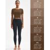 imageMAGCOMSEN Womens Crop Workout Tops Yoga Short Sleeve Athletic Shirts Cropped Slim Fit Gym Clothes Tight Tshirt ExerciseBrown