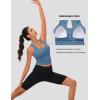 imageMAGCOMSEN Womens Workout Tank Tops with Built in Bra Athletic Racerback Support Tanks Padded Fitted Yoga Crop Gym ActivewearBlue