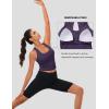 imageMAGCOMSEN Womens Workout Tank Tops with Built in Bra Athletic Racerback Support Tanks Padded Fitted Yoga Crop Gym ActivewearDeep Purple