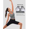 imageMAGCOMSEN Womens Workout Tank Tops with Built in Bra Athletic Racerback Support Tanks Padded Fitted Yoga Crop Gym ActivewearGrey