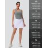 imageMAGCOMSEN Womens Crop Workout Tank Tops with Built in Bra Fitted Racerback Sleeveless Yoga Shirts CamisoleGrey