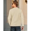 imageMAGCOMSEN Mens Long Sleeve Shirt with Pocket Cotton Crew Neck Shirts Casual Lightweight TShirtApricot